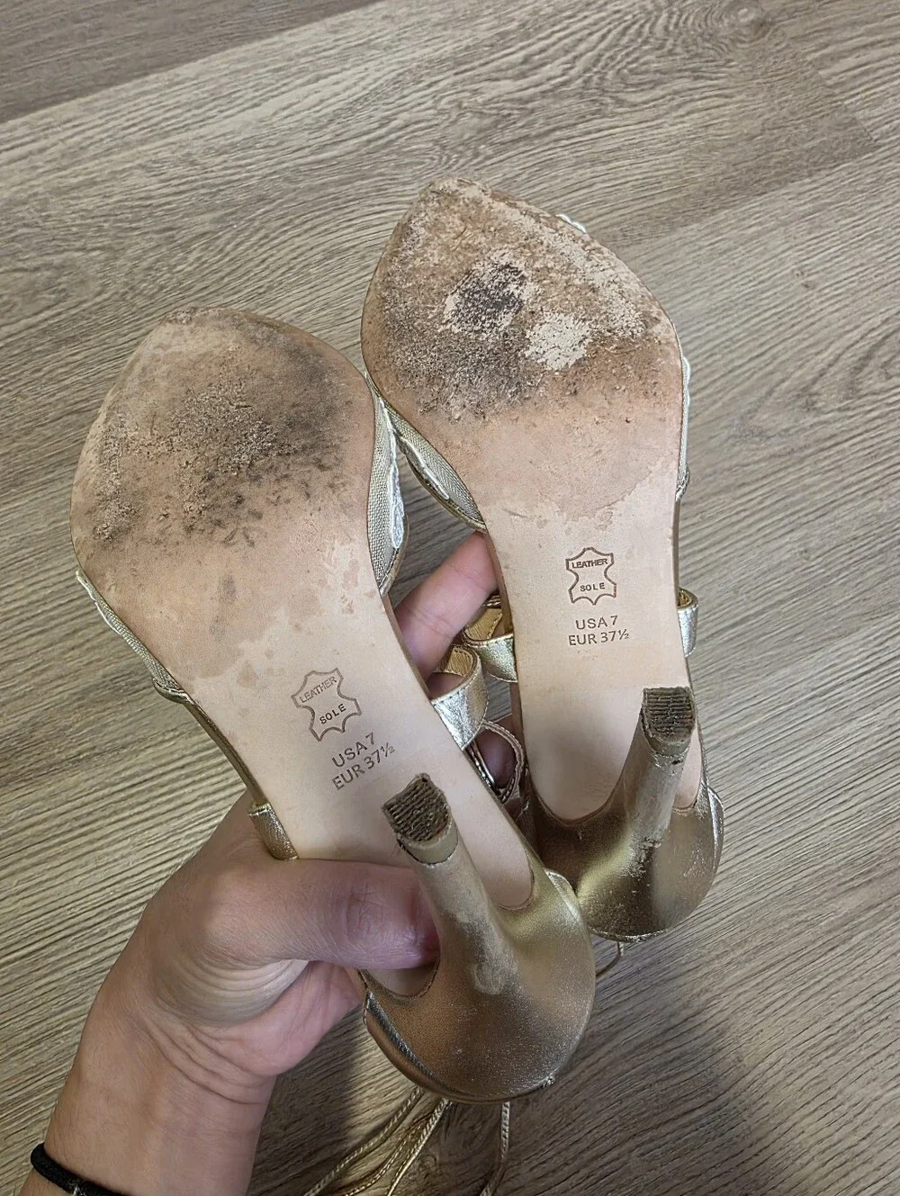 Bella Belle | Anita Gold Lace Wedding Shoes Size 7